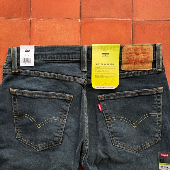 32x34 Mens Levi's 512 Slim Taper Jeans In Genie NWT - Picture 3 of 7